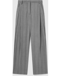 Stella McCartney - Striped Lightweight Straight Trousers - Lyst