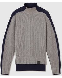 Stella McCartney - Turtleneck Contrast Panel Jumper - Lyst