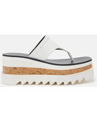 Stella McCartney - Sneak-elyse Platform Thong Sandals - Lyst