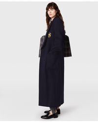 Stella McCartney - Crest-Embroidered Wool Coat - Lyst