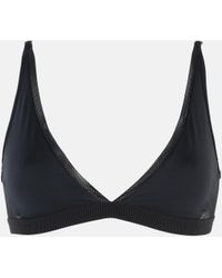 Stella McCartney Sporty Mesh Bikini Top - Black