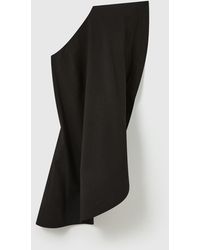 Stella McCartney - Washed Cotton Asymmetric Mini Dress - Lyst