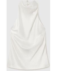 Stella McCartney - Satin Halterneck Top - Lyst