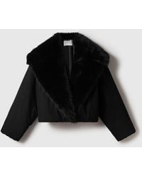 Stella McCartney - Vegan Plush Bomber Jacket - Lyst