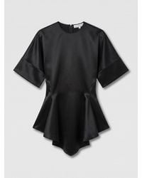 Stella McCartney - Handkerchief Sleeve Satin Top - Lyst