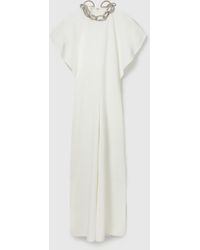 Stella McCartney - Lead-free Crystal Chain Cap-sleeve Jumpsuit - Lyst