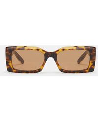 Stella McCartney - Logo-Engraved Rectangular Sunglasses, One Size - Lyst