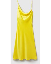 Stella McCartney - Cowl Neck Slip Satin Dress - Lyst