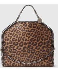 Stella McCartney - Falabella Leopard Fold-Over Tote Bag - Lyst