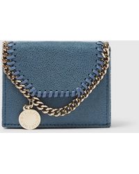 Stella McCartney - Falabella Trifold Wallet With Chain - Lyst