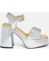Stella McCartney - Skyla Double-chromatic Mirrored Platform Sandals - Lyst