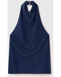 Stella McCartney - Satin Halterneck Top - Lyst