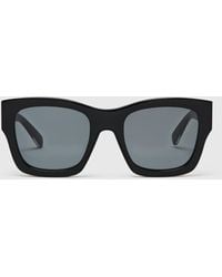 Stella McCartney - Logo Square Sunglasses - Lyst