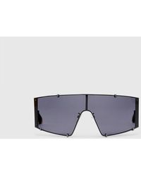 Stella McCartney - Logo-engraved Rectangular Sunglasses - Lyst