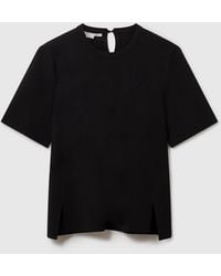Stella McCartney - Compact Knit Short-sleeve T-shirt - Lyst