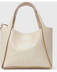 Stella McCartney - Logo Top Handle Crossbody Tote Bag, One Size - Lyst