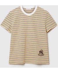 Stella McCartney - Crest-embroidered T-shirt - Lyst