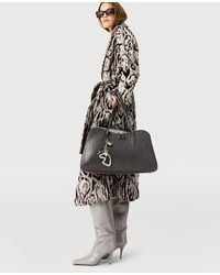 Stella McCartney - Cloud Leopard Jacquard Belted Trench Coat - Lyst