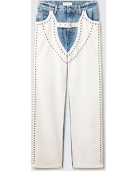 Stella McCartney - Chaps Studded Straight-Leg Jeans - Lyst