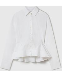 Stella McCartney - Poplin Peplum Shirt - Lyst