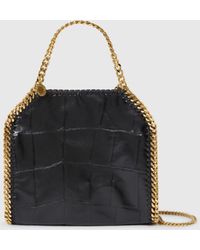 Stella McCartney - Falabella Crocodile-embossed Mini Tote - Lyst