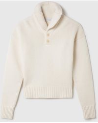 Stella McCartney - Shawl-collar Spiber Knit Sweater - Lyst