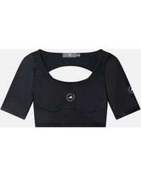 Stella McCartney - Truelife Scoop Neck Crop Top - Lyst