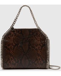 Stella McCartney - Falabella Snake Mini Tote Bag - Lyst