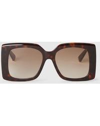 Stella McCartney - Oversized Square Gradient Sunglasses, One Size - Lyst