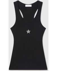 Stella McCartney - Crystal Star Racerback Tank Top - Lyst