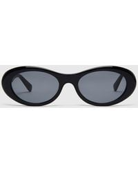 Stella McCartney - Logo Oval Sunglasses - Lyst