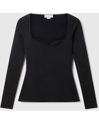 Stella McCartney - Compact Knit Long Sleeve Top - Lyst