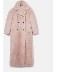 Stella McCartney - Oversized Plush Teddy Long Coat - Lyst