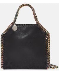 Stella McCartney - Falabella Holographic Chain Tiny Tote Handbag Handbag - Lyst