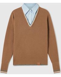Stella McCartney - Hybrid Knit Shirt Jumper - Lyst