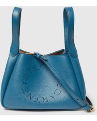 Stella McCartney - Logo Double Top Handle Crossbody Bag - Lyst