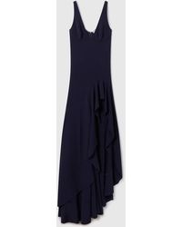 Stella McCartney - Frill Slit Evening Gown - Lyst