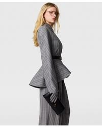Stella McCartney - Striped Tailored Peplum Jacket - Lyst