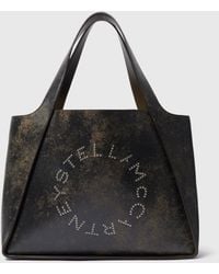 Stella McCartney - Logo Large Aged Tote Bag - Lyst