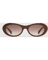 Stella McCartney - Falabella Oval Gradient Sunglasses - Lyst