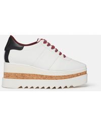 Stella McCartney - Sneak-Elyse Platform Sneakers, , Pure - Lyst