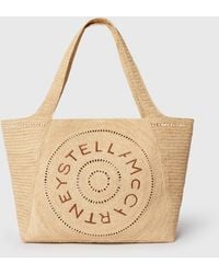 Stella McCartney - Logo Raffia Large Tote Bag - Lyst
