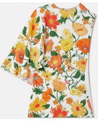 Stella McCartney - Lady Garden Print One-sleeve Top - Lyst