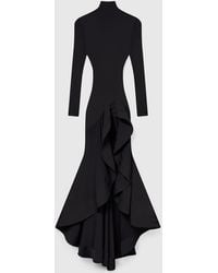 Stella McCartney - Crepe Jersey Frill Cocktail Dress - Lyst