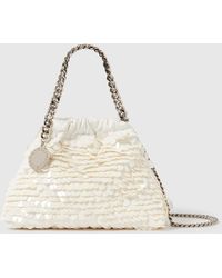 Stella McCartney - Falabella Mini Sequin-Embellished Drawstring Bag - Lyst