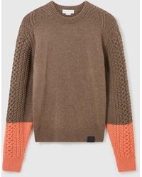 Stella McCartney - Hybrid Knit Crewneck Jumper - Lyst