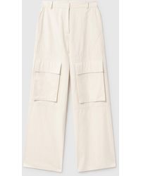 Stella McCartney - Washed Cotton Cargo Trousers - Lyst