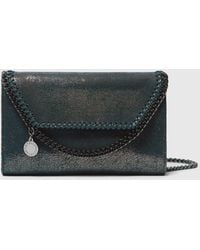 Stella McCartney - Falabella Mini Crossbody Handbag With Diamond-Cut Chain - Lyst