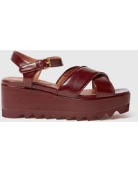 Stella McCartney - Elyse Criss-Cross Sandals - Lyst