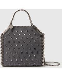 Stella McCartney - Falabella Crystal Stud Tiny Tote Bag - Lyst
